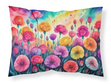 Carnations in Color Standard Pillowcase Lightweight Super Soft Easy Care Decorative Artwork Pillowcase, Standard